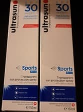 Image of 2 X ULTRASUN SPORTS SPRAY SPF30 SUN PROTECTION 150ML X 2 NEW & UNOPENED