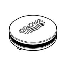 Image of GROHE Cover Cap 46672 Moon White