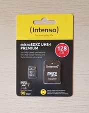 Image of Intenso Micro SDXC UHS-I Premium Memory Card 128GB with SD Adapter Class 10