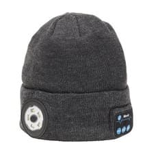 Image of Draper Smart Wireless Rechargeable Beanie with LED Head Torch and USB Charging C