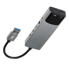 Image of USB Sound Card 5.1 Channel External Audio Card SPDIF Optical Supports AES/EBU