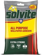 Image of Solvite All Purpose Wallpaper Adhesive Reliable Adhesive for Wallpaper