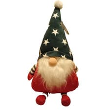 Image of Christmas Sitting Gonk Plush Soft Red Furry  Xmas Decoration 48x25x8 cm, Bnwt