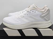 Image of Adidas Womens Duramo 10 Running Shoes Sneakers Size 8 White Athletic HP2388