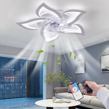 Image of 29.2” Ceiling Fan with Light APP Control Low Profile Ceiling Fan Light  Bedroom