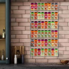 Image of 6 Tier Herb & Spice Rack Wall Mounted or Free Standing Kitchen Storage