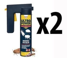 Image of Zero In Household Insect Pest Killer 600ml Ultra Power Fleas Bed Bugs Moths x2
