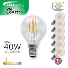 Image of BELL E14 Dimmable LED Filament Golf Ball Bulbs Warm White 4.5W Small Screw SES