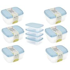 Image of 24 x Wham Food Storage Containers Lunch Box Plastic Kitchen Tubs With Lid 1L