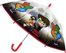 Image of HARRY POTTER Umbrella POE Bubble Transparent Hogwarts Kids Childrens 60cm