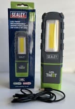 Image of Sealey LED Twist Rechargeable Inspection Light 5W Cob & 1W SMD LED601G