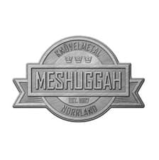 Image of OFFICIAL LICENSED - MESHUGGAH - CREST METAL PIN BADGE PROG METAL