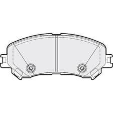 Image of Apec Blue Brake Pads - Front PD3674 - For Renault Megane & Scenic - OE Quality