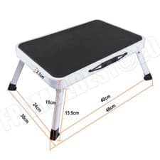 Image of Small 2Step 2 3 Step Steel Ladder Folding Anti-Slip Mat Safety Handrail UK AA++