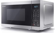 Image of SHARP YC-MG02U-S Compact 20 Litre 800W Digital Microwave with 1000W Grill, 11 Po
