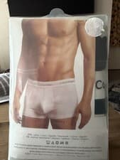 Image of Bnib Calvin Klein 3 pack trunks Medium black/ white waistband RRP £42