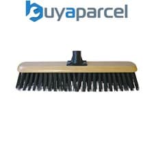 Image of Faithfull Black PVC Platform Broom Head 450mm 18in Threaded Socket FAIBRPVC18R