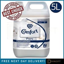 Image of COMFORT PROFESSIONAL CLOTHES FABRIC SOFTENER EASY IRON PURE 66 WASHES 5L NEW