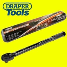 Image of Draper Ratchet Torque Wrench 1/2" Square Drive 30 - 210Nm (22.1-154.9lb-ft) Tool
