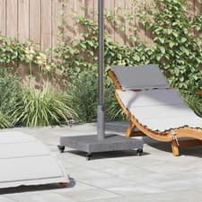 Image of Outdoor Umbrella Base Dark grey wood look 45 x 45 x 31.5 cm vidaXL
