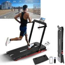 Image of Treadmill Running Machine with Auto-Incline Foldable Electric Home Gym Fitness