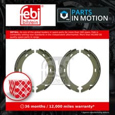 Image of Handbrake Shoes Set fits MERCEDES C220 2.1D 2.2D 00 to 08 OM611.962 Parking Febi