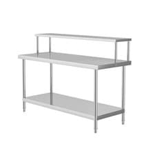 Image of Stainless Steel Commercial Catering Table Work Bench Food Prep Kitchen Shelf UK