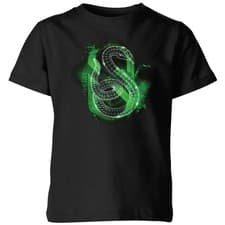 Image of Harry Potter Slytherin Geometric Kids' T-Shirt - Black