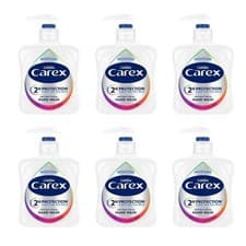 Image of Carex Antibacterial Moisture Hand Wash Pack of 6 x 250ml with Vitamin E