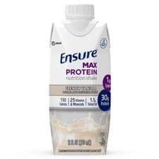 Image of Ensure Max Protein Nutritional Shake 11oz each French Vanilla 4ct