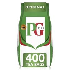 Image of PG Tips Original Black Tea Bags - 400 Plant Based Biodegradable Teabags Bulk