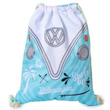 Image of Official Licensed Volkswagen VW T1 Camper Bus Surf Adventure Drawstring Gym Bag