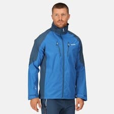 Image of Regatta Calderdale IV Mens Waterproof Hooded Jacket Coat S-3XL 4 Zip Pockets