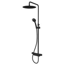 Image of Aqualisa Midas MD220SC.MB Thermostatic Column Mixer Shower Matt Black