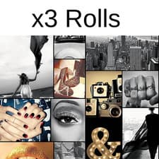 Image of x3 Rolls Glitz Photographic Print Wallpaper Glitter Sparkle Photo Shoot Skyline