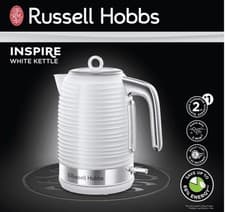 Image of RUSSELL HOBBS Inspire Electric Jug Kettle Fast Boil 1.7L 3000W 24360 - WHITE New