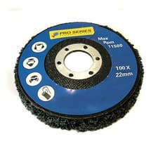 Image of PAINT RUST REMOVER ABRASIVE POLY WHEEL DISC FOR 115MM 4 1/2" ANGLE GRINDERS