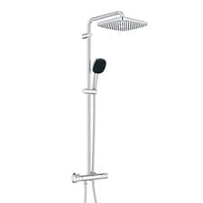 Image of GROHE QuickFix Chrome Vitalio Comfort 250 Shower System with Thermostat 26696001