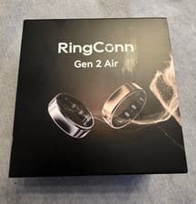Image of RingConn Gen 2 Air UltraThin AI Smart Ring 10-Day Battery, Size 8 Galaxy Silver