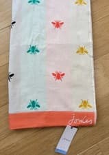 Image of BNWT Stripe JOULES Stripe Multicoloured Bee 100% Cotton BATH TOWEL