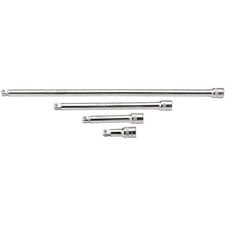 Image of Draper Wobble Extension Bar Set, 1/2" Sq. Dr., Micro Satin Chrome (4 Piece)