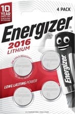 Image of Energizer CR2016 3V Lithium Coin Cell Batteries LONGEST EXPIRY CR 2016 Pack 4