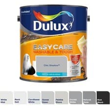 Image of Dulux Paint Shades of Grey Easycare Washable & Tough Matt Emulsion 2.5 Litres