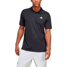 Image of adidas Club Tennis Polo Shirt Mens Black Short Sleeve Top