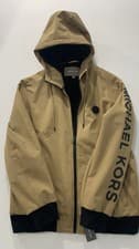 Image of AUTHENTIC MICHAEL KORS Full Zip Hoodie Sweat-Shirt Jacket / XL / Dark Camel