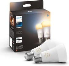 Image of Philips Hue NEW White Ambiance Smart Light Bulb 2 Pack 1100 E27