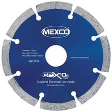 Image of MEXCO GPX10811522 GPX10-8 Concrete Diamond Blade 115 x 22mm