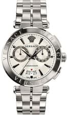 Image of Versace VE1D01823 Aion Chronograph silver Stainless Steel Men's Watch NEW