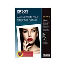 Image of Epson Archival A3 189gsm Premium Matte Finish Inkjet Photo Paper  50 Sheets (Q1)