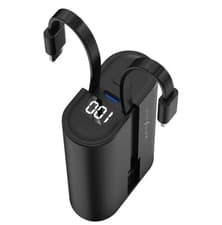 Image of Pocket Power Bank with Built-in USB-C and Cables 9000mAh